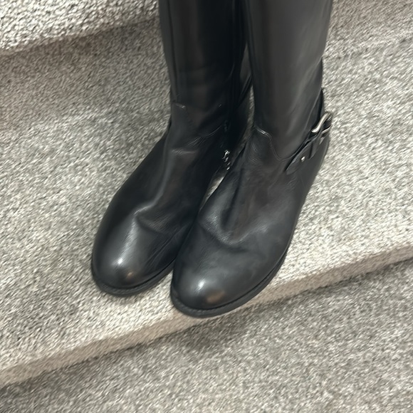 Guess black leather over the knee boots - Picture 3 of 6